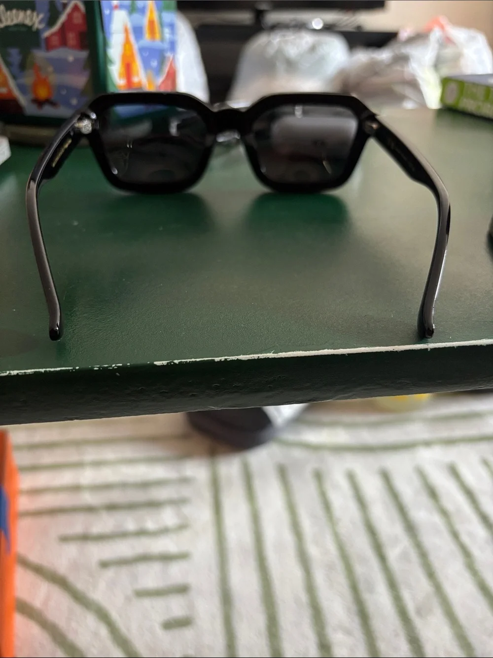 Black Meller Square-Frame Sunglasses